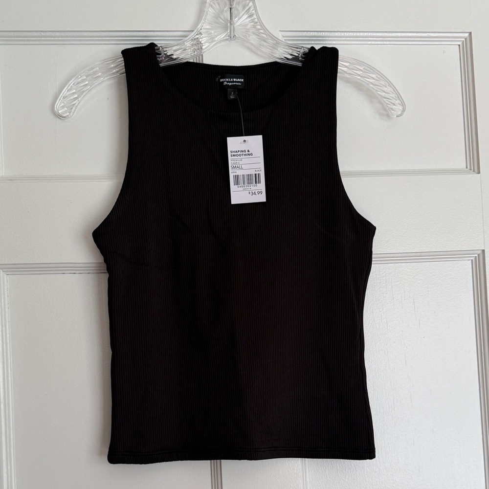 Buckle Black Shapewear Tank NWT
